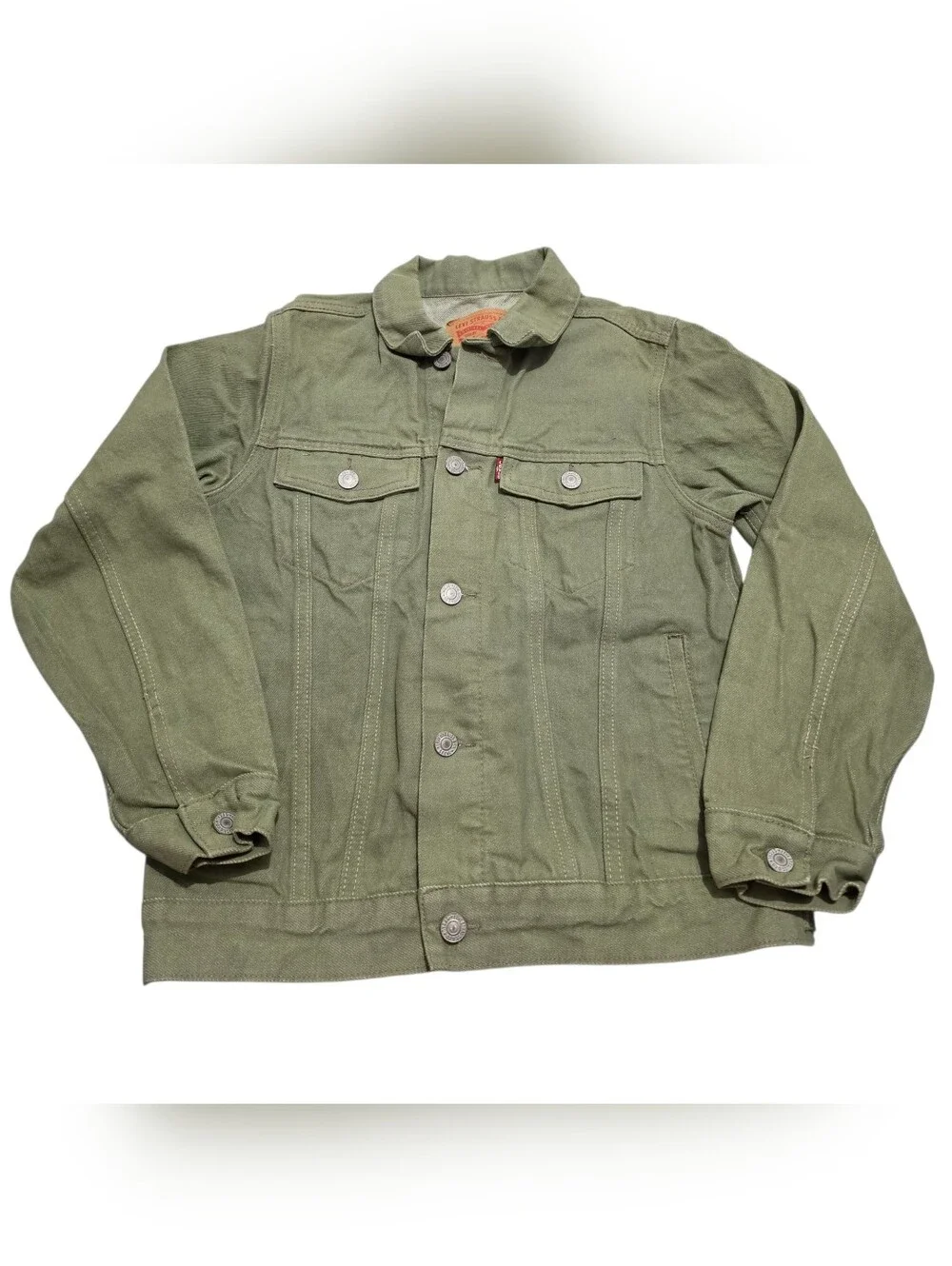 Levi's Olive Green Kids Denim Jacket